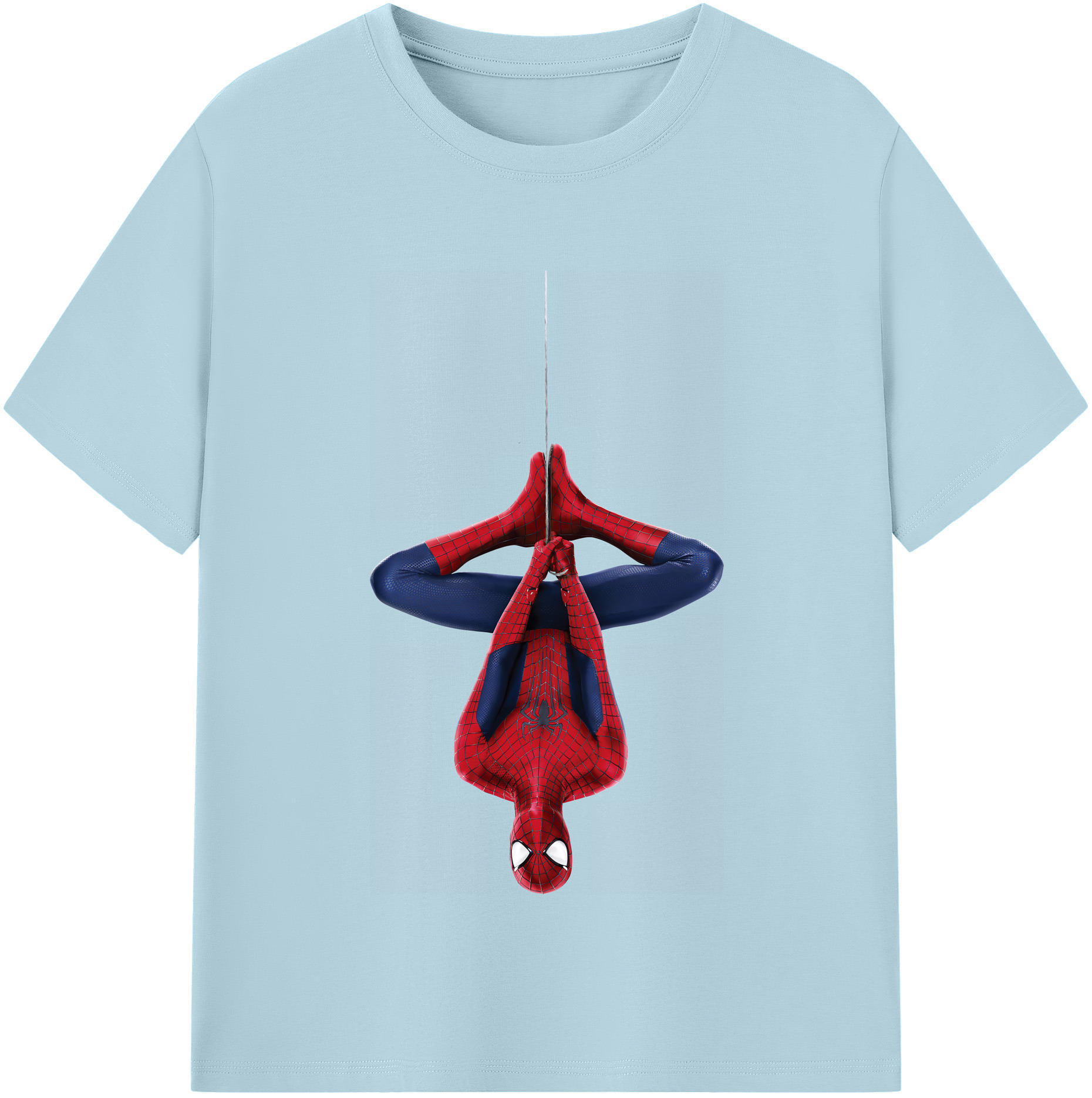 （画像用） Spider Man スパイダーマン 綿100％半袖Tシャツ（フロントプリント）